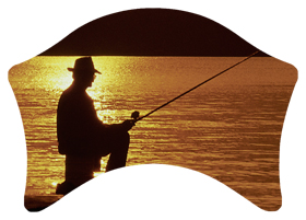 DABAN-320-BZ Gone Fishing (Dock) Bronze